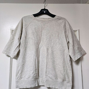 무인양품 muji 오트밀 아이보리 반팔 맨투맨 티셔츠 편의점 반값 택포 7천원