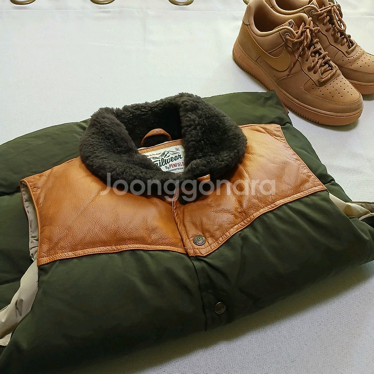 penfield 펜필드 락울 조끼 패딩 자켓 베스트 아메카지--0