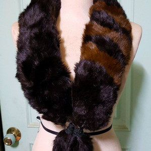 천연 여우털 목도리 폭스 머플러