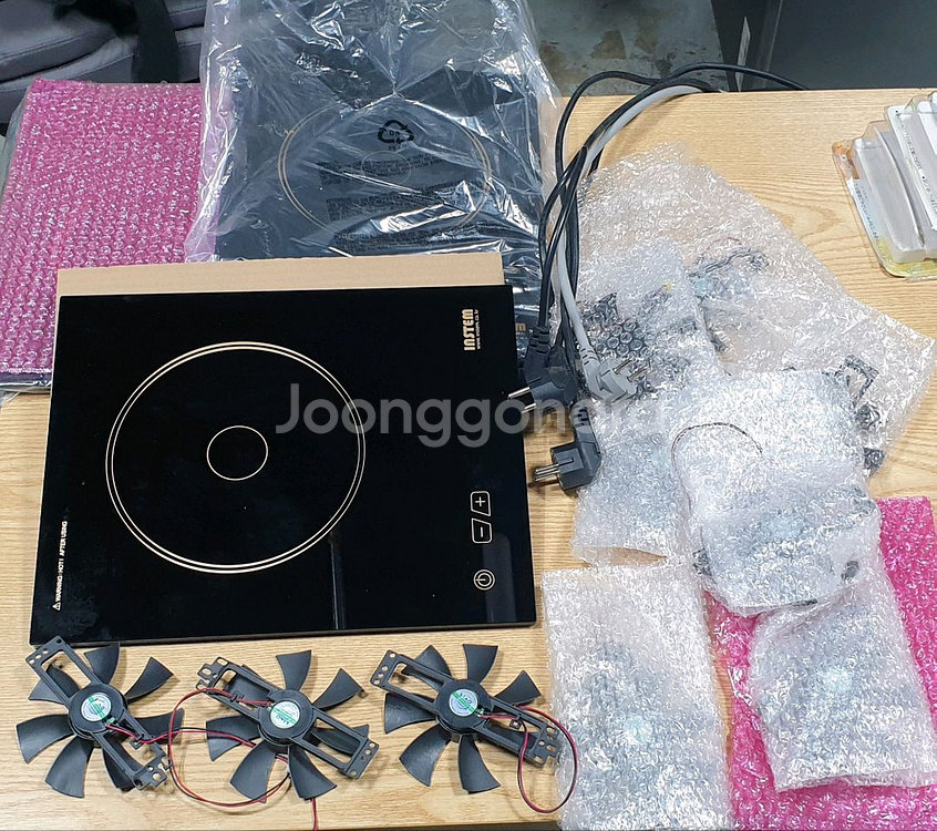 인스템 인덕션 ISB018 AS 교체용 상판유리, 냉각팬 정품새상품--1