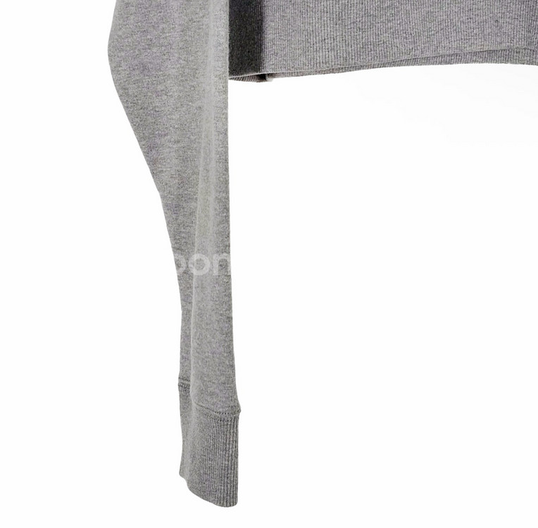 [L] 미우미우 하프 지퍼 오버핏 카라 스웻 셔츠 맨투맨 티셔츠 그레이--6