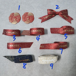 정품) 샤넬 참 리본 카드