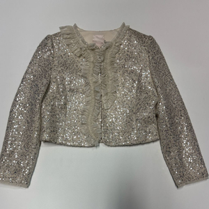 여성 오즈세컨 비즈 정장 트위드 크롭 자켓 55