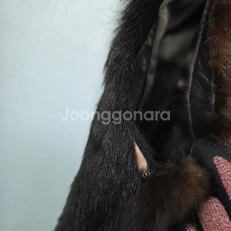 55(96) 리가 양가죽 밍크 조끼 자켓--4