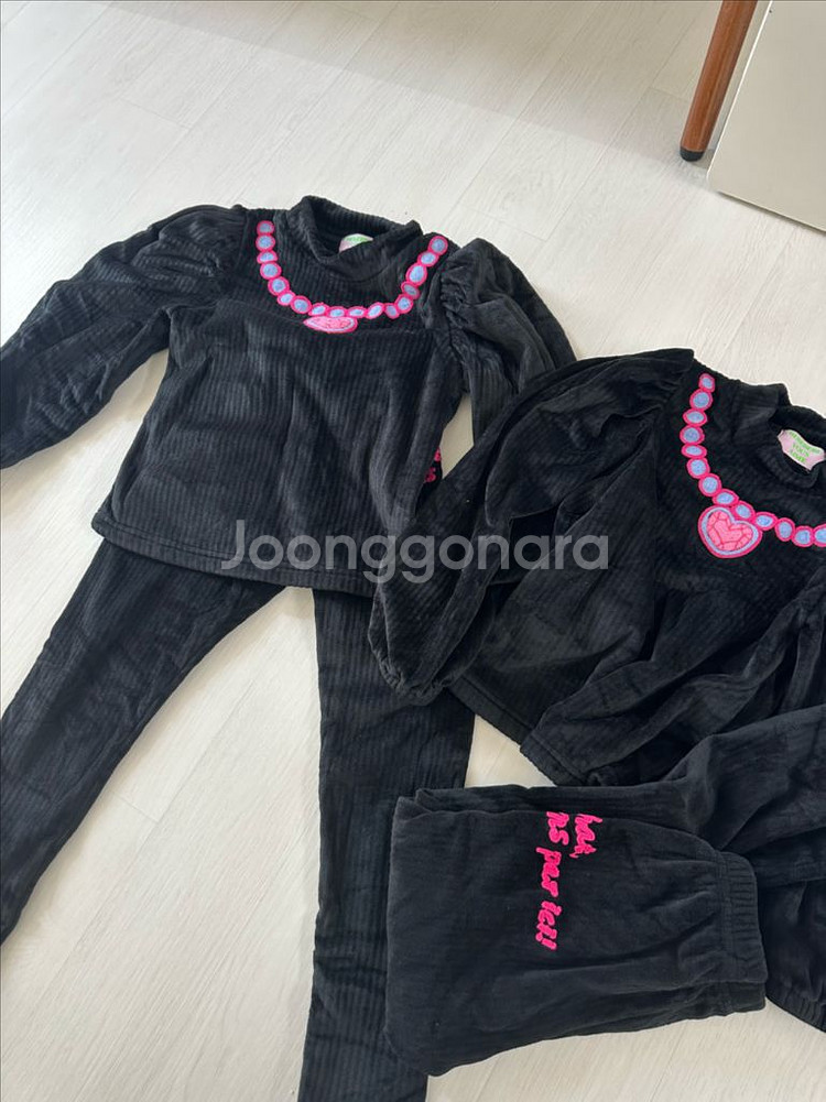 쌍둥이 딸둥이 겨울옷 일괄 6~7세--0