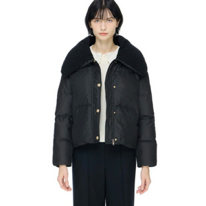 듀엘 디테쳐블 카라 구스 숏 점퍼 새상품