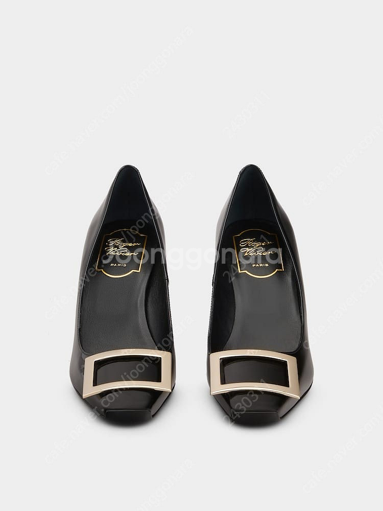 로저비비에 트럼펫 벨르 페이턴트 레더 펌프스 블랙 37--2