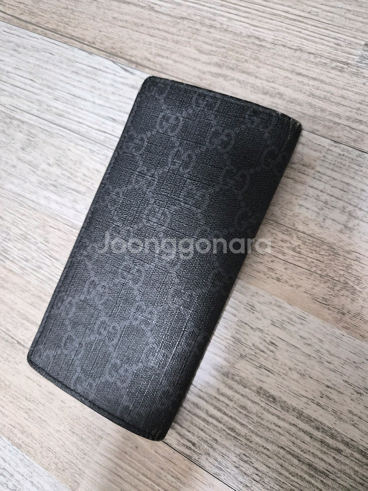 구찌 GG 캔버스 스네이크 패턴 장지갑--1