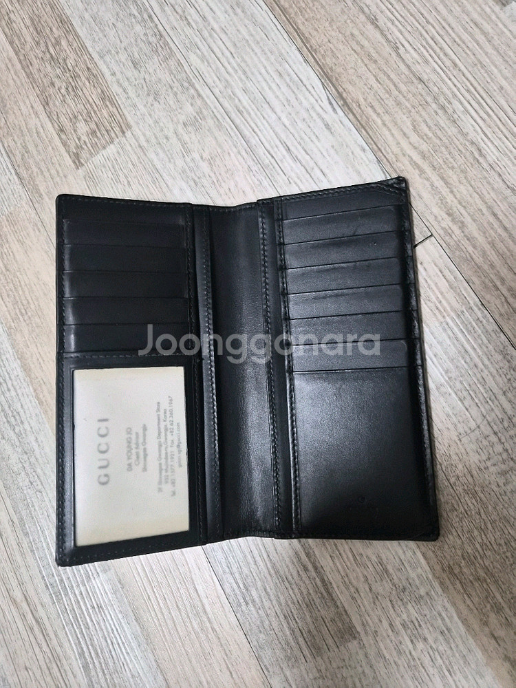 구찌 GG 캔버스 스네이크 패턴 장지갑--2