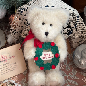 보이즈베어) 미국 빈티지인형 크리스마스리스 관절테디베어인형 빈티지소품 앤틱소품 고전인형 y2k레트로 크리스마스장식
