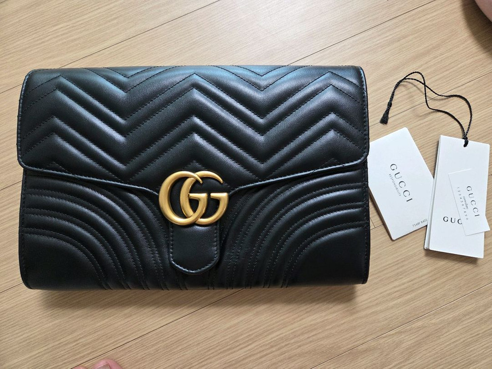 구찌 GG 마몽 클러치백--1