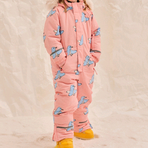 [새제품] 젤리멜로 버드 퍼 스노우 올인원슈트 / 120 (아동 스키복,눈썰매)