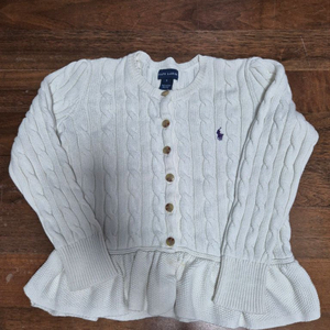 폴로 랄프로렌 여아 케이블 가디건 6T