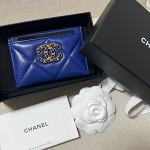 샤넬19 카드홀더 다크블루 내장칩 새제품
