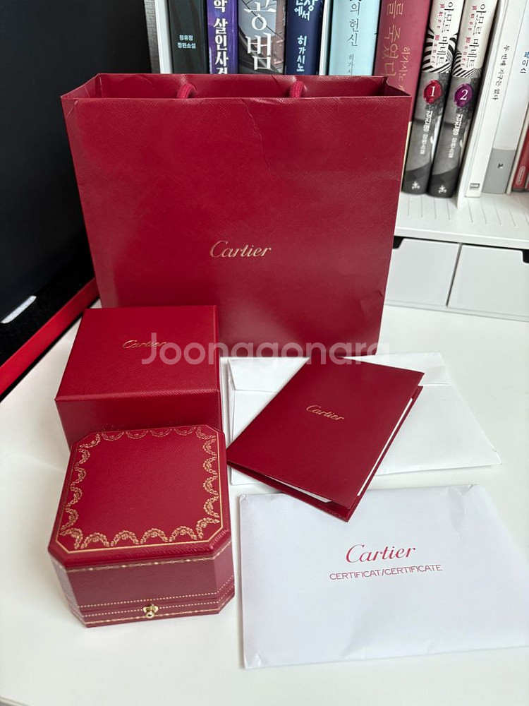 까르띠에 저스트 앵 끌루 못반지 새상품급 풀구성 판매--1
