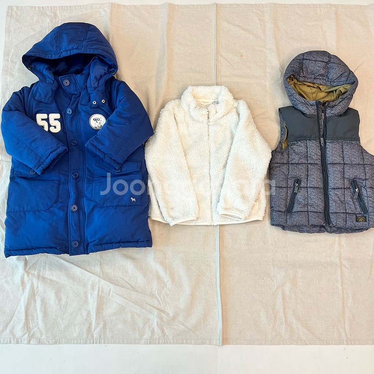 남아 120 겨울 패딩 아우터 세트(블루독패딩 등)--0