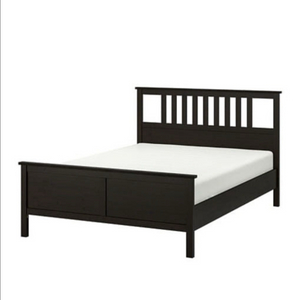 이케아 햄네스 블랙브라운 침대프레임 새것수준 라지킹(180X200)