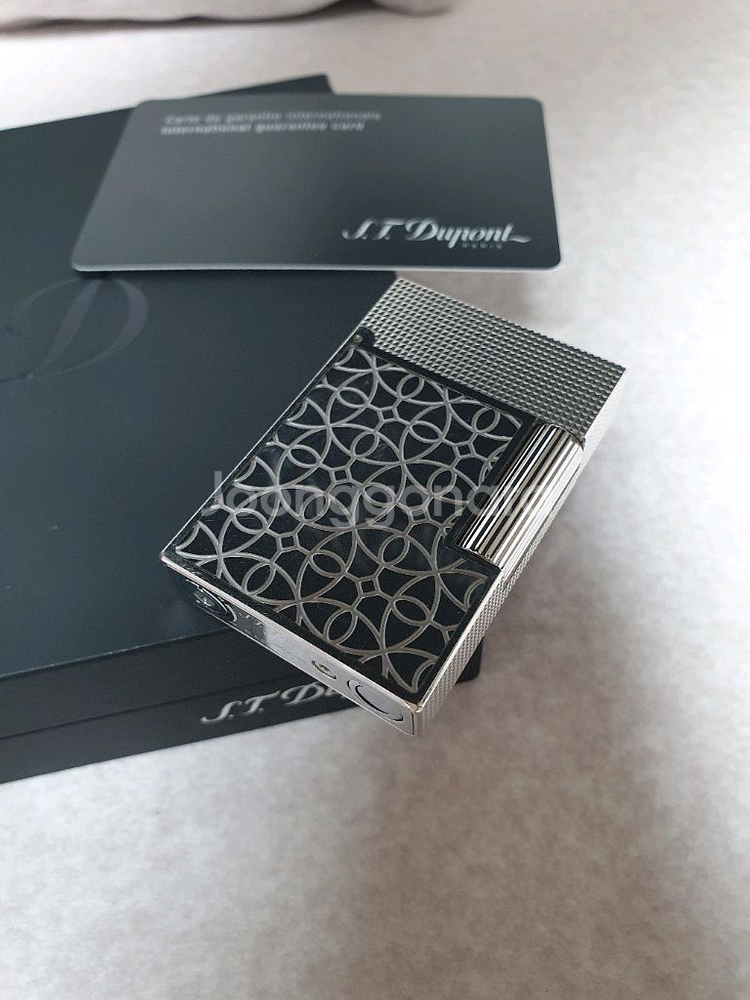 풀세트 듀퐁라이터 뉴 라인2 신형 ca18603 아라베스 팔라듐 백금 쌍불 듀퐁라이타--0