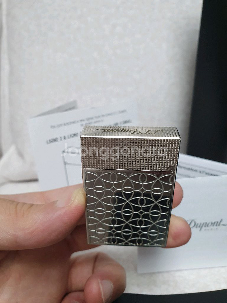 풀세트 듀퐁라이터 뉴 라인2 신형 ca18603 아라베스 팔라듐 백금 쌍불 듀퐁라이타--2