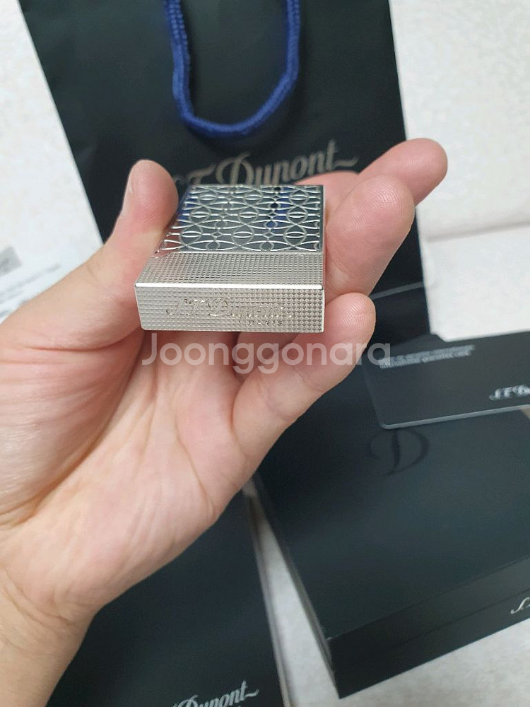 풀세트 듀퐁라이터 뉴 라인2 신형 ca18603 아라베스 팔라듐 백금 쌍불 듀퐁라이타--5