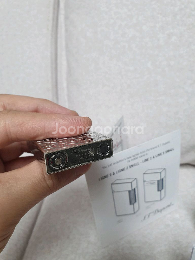 풀세트 듀퐁라이터 뉴 라인2 신형 ca18603 아라베스 팔라듐 백금 쌍불 듀퐁라이타--6