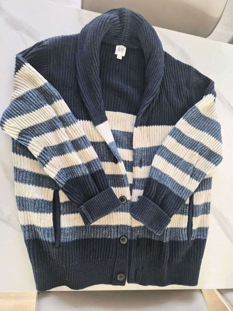 GAP 갭 스트라이프 니트 가디건 L--1