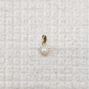 14k 진주 큐빅 펜던트 이미지