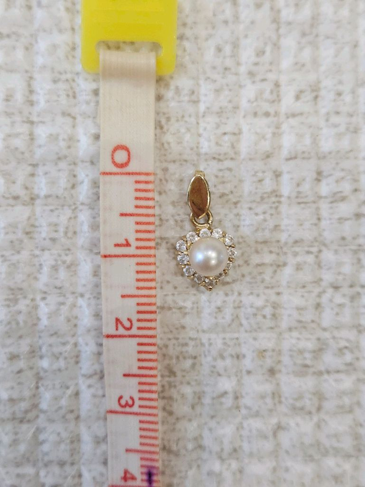 14k 진주 큐빅 펜던트 이미지