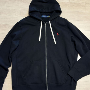 (정품)(QR인증) 폴로 랄프로렌 후드 집업 블랙