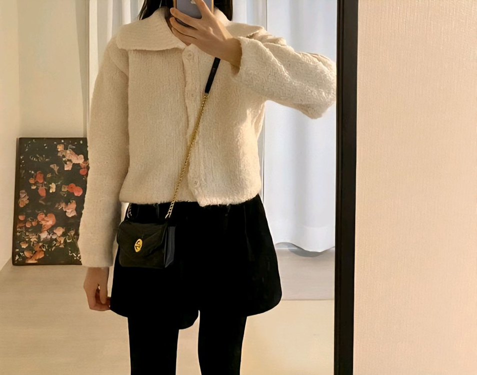 오스트카카 크누트 미니 퀄팅 블랙 가방 이미지