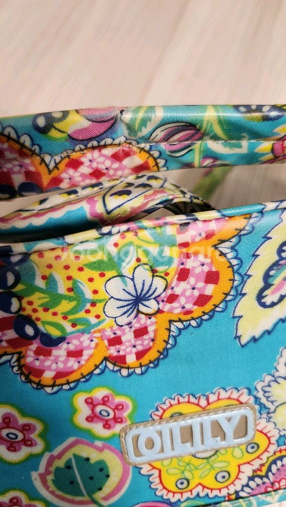 오일릴리 빈티지 플라워 패턴 책가방--1