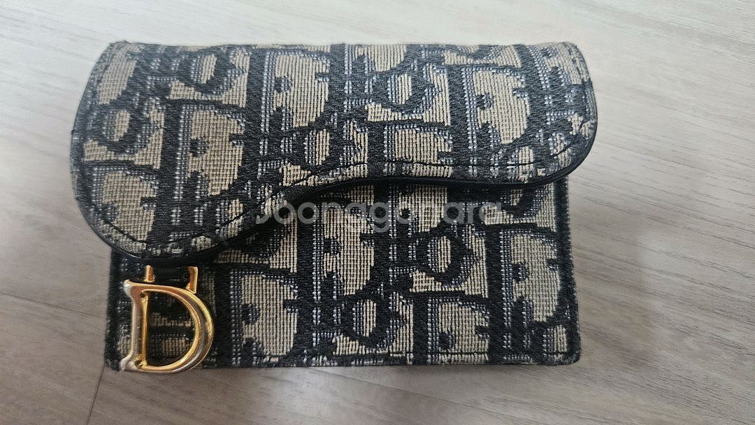 (정품)디올 오블리크 반지갑--0