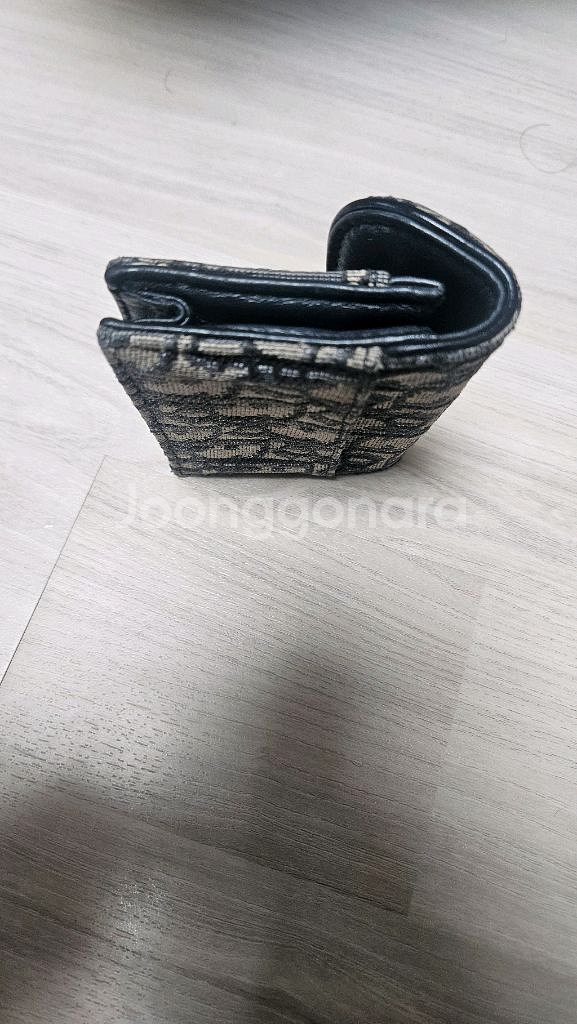 (정품)디올 오블리크 반지갑--1