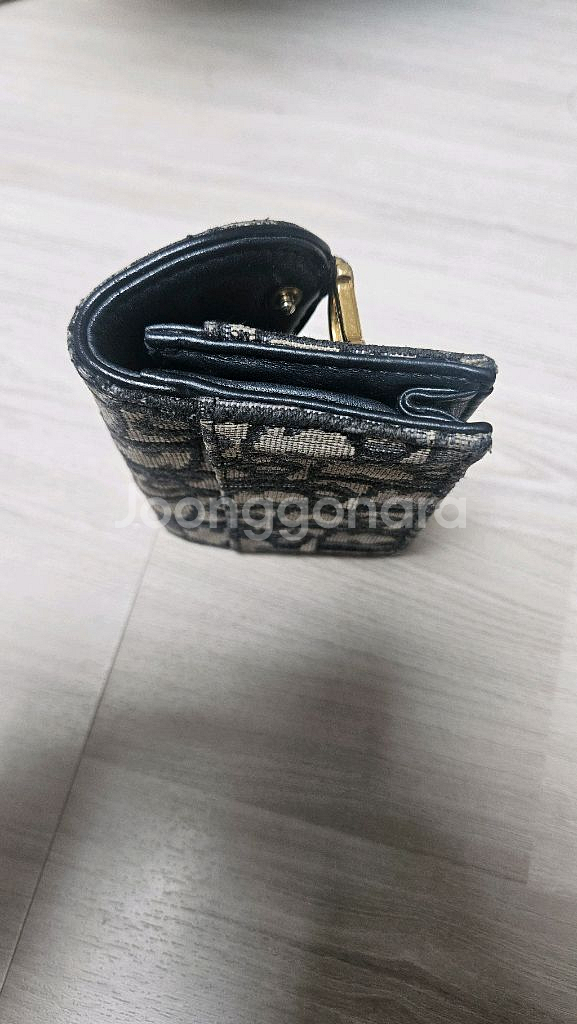 (정품)디올 오블리크 반지갑--2