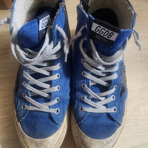 2회착 골든구스 스웨이드 프란시 오렌지탭 260