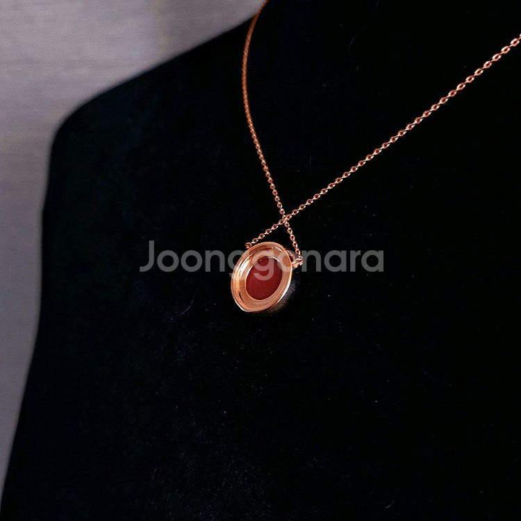 새상품,선물박스포장]천연석 레드재스퍼 로즈골드 목걸이/귀걸이 반지 팔찌 진주 샤넬 14k 18k 스와로브스키 디올--1