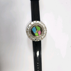 크리스탈 장식 손목시계