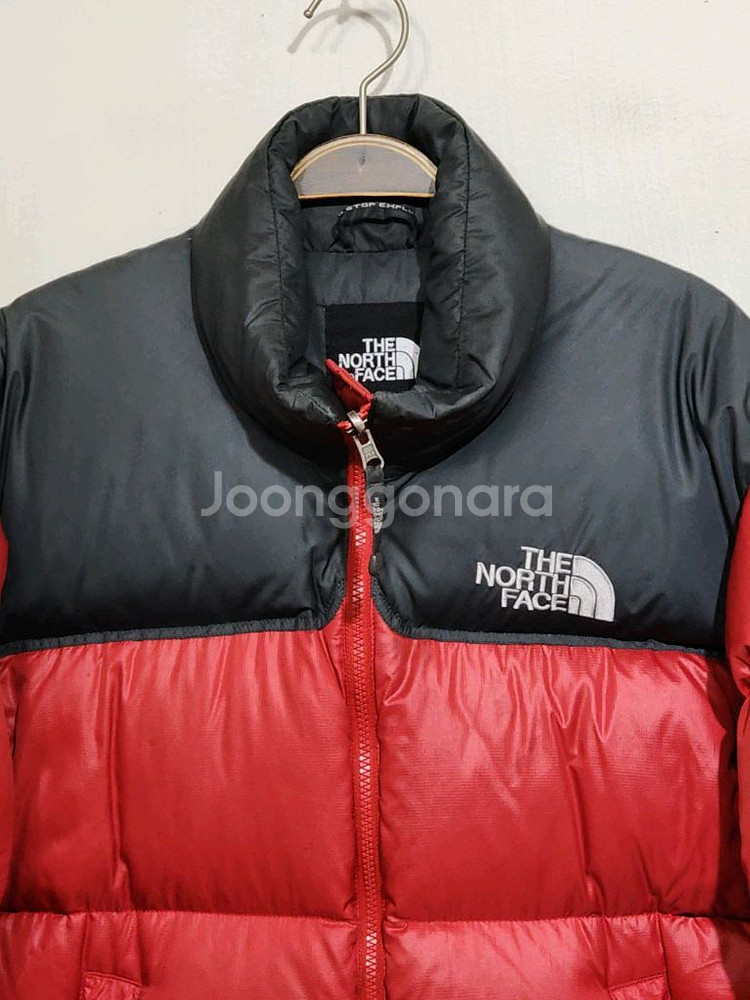 (95) 노스페이스 눕시패딩 점퍼 검빨 거위털 700 구스다운 자켓--1