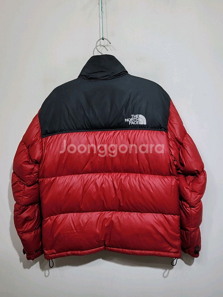 (95) 노스페이스 눕시패딩 점퍼 검빨 거위털 700 구스다운 자켓--6