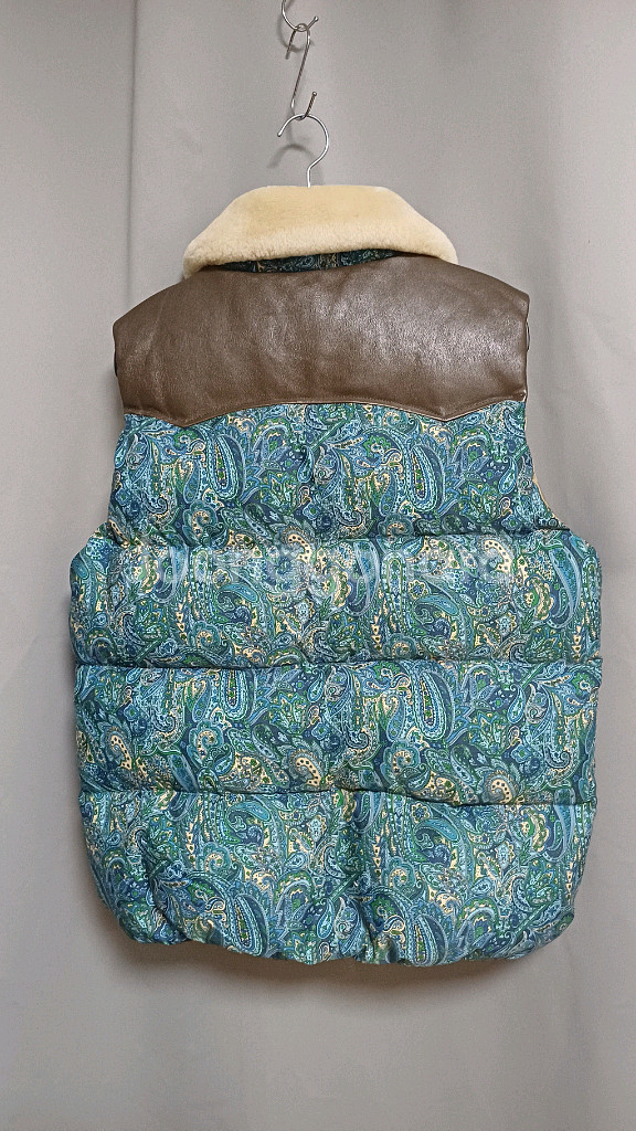 펜필드 페이즐리 패딩 조끼 XL--1