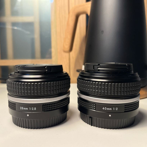 니콘 28mm f/2.8 + 40mm f/2 렌즈 세트