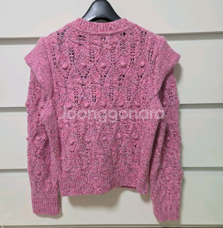 마인 폼폼 케이블 니트 가디건 랑방 타임 더캐시미어--2