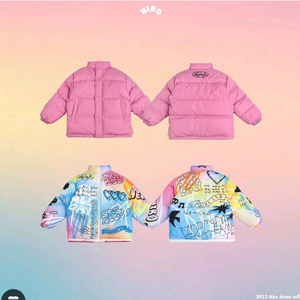 히로 구상 드로잉패딩 150(핑크)