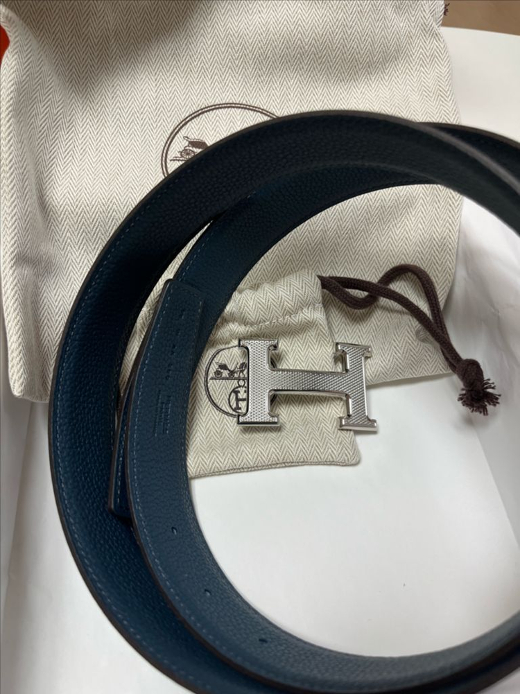에르메스 H Guillochee 벨트 버클 & 리버서블 가죽 스트랩 32mm 이미지