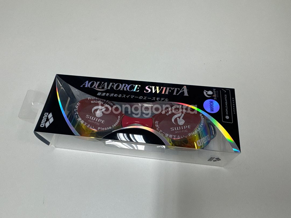 아레나 아쿠아포스 스위프트 A (에이스) 얇은패킹수경 (레드)--3