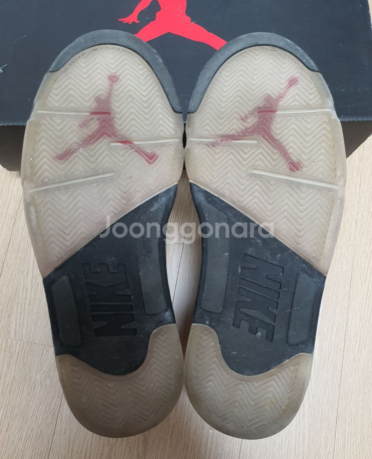 조던5 파레 실버텅 서태웅 270사이즈 중고 16만원--3