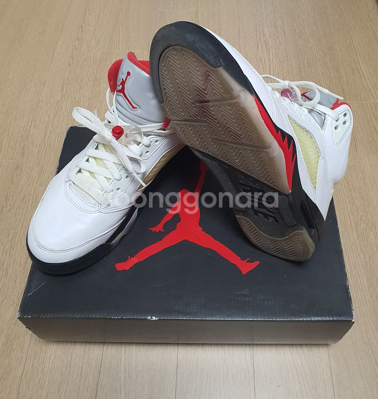 조던5 파레 실버텅 서태웅 270사이즈 중고 16만원--8