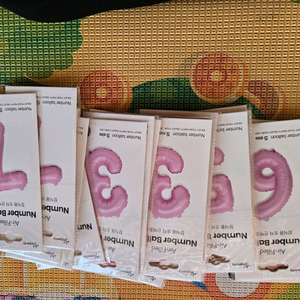 파티용품 숫자 풍선 세트 대략 230개