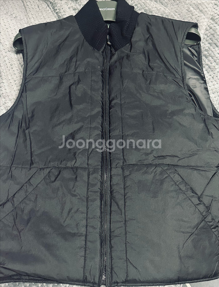 헨리코튼 파일럿네오 코트 이너 패딩 조끼 105사이즈--0