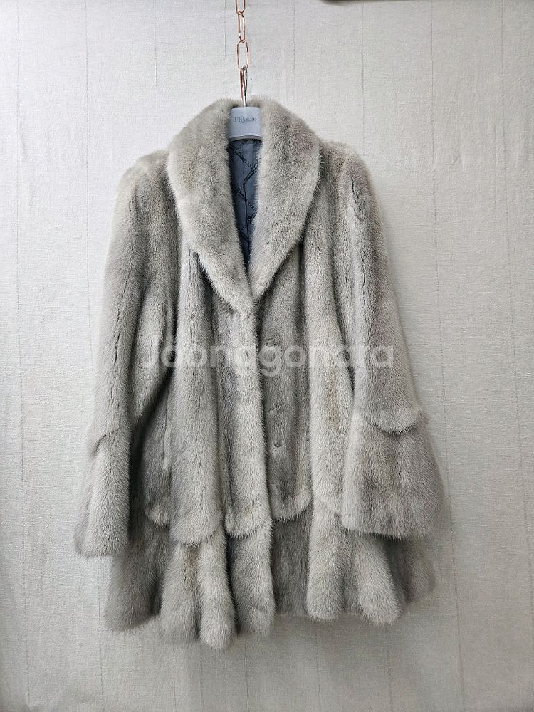 빅사이즈 풀스킨 통밍크코트 77후~99초--5